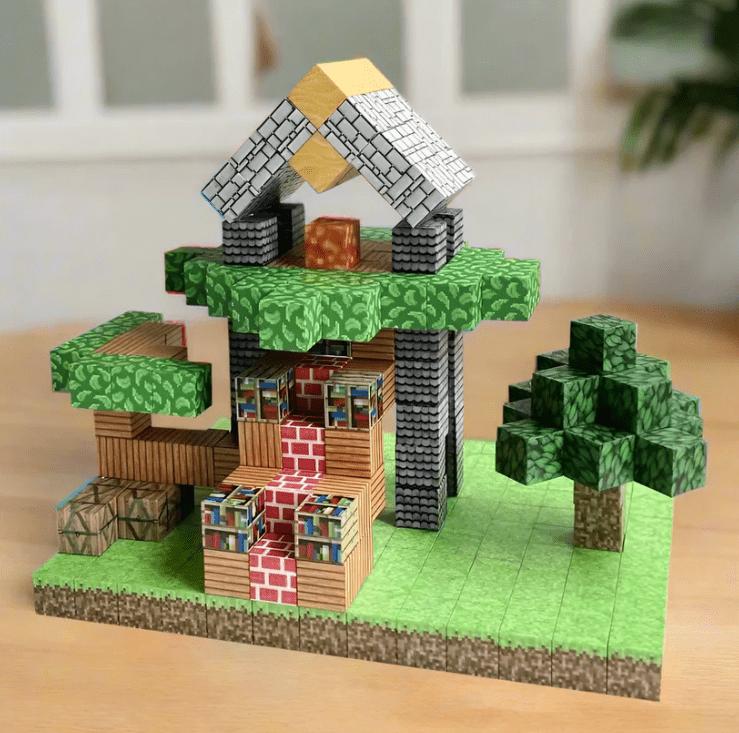 Pixel magnetic blocks